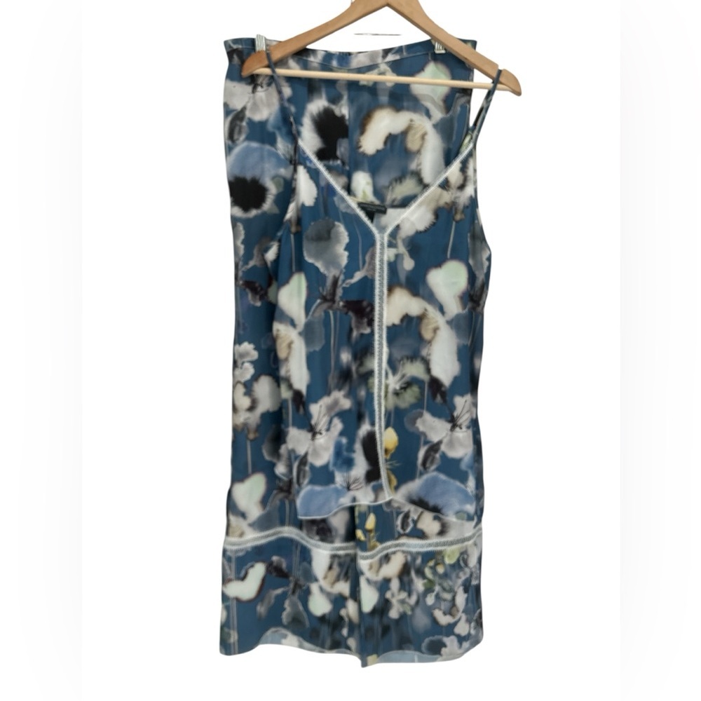 NWOT Samantha Chang Morning Glory Camisole & Wide-Leg Pants Silky Pajama Set - L